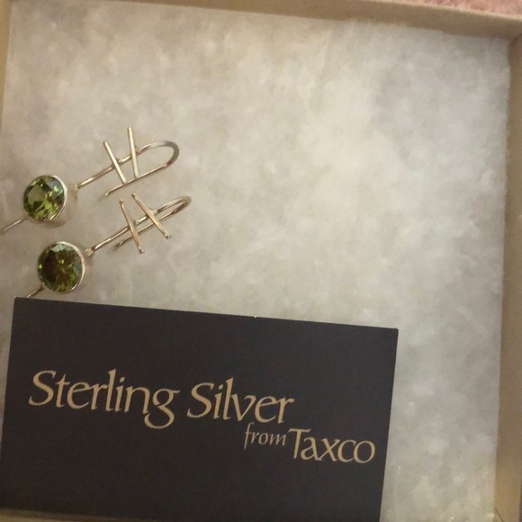 Earrings taxco green color - Picture 3 of 3